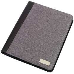 Portfolio LINEN, grau-schwarz - Werbeartikel