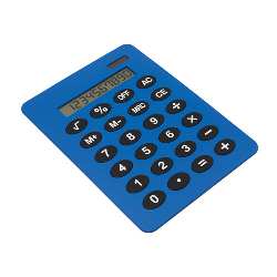 Taschenrechner BUDDY, blau - Werbeartikel