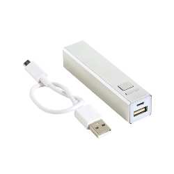 Powerbank ENDURANCE, silber - Werbeartikel