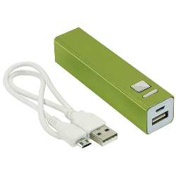 Powerbank ENDURANCE, gr�n - Werbeartikel