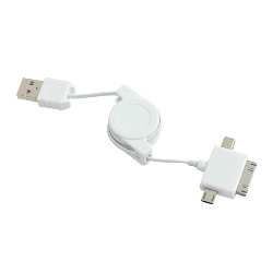 Adapter MULTI CHARGE, wei� - Werbeartikel