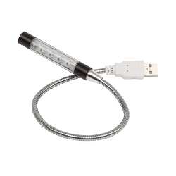 USB-Leselampe FLEXI, schwarz - Werbeartikel