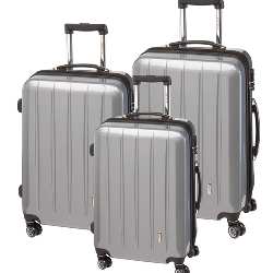 3-tlg. Trolley-Set LONDON, grau - Werbeartikel