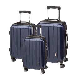 3-tlg. Trolley-Set LONDON, blau - Werbeartikel