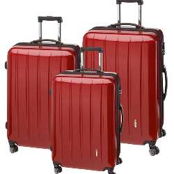 3-tlg. Trolley-Set LONDON, rot - Werbeartikel