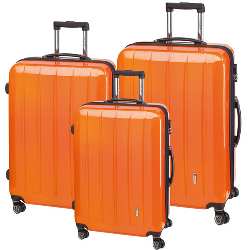 3-tlg. Trolley-Set LONDON, orange - Werbeartikel