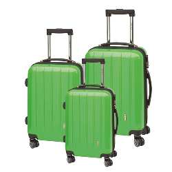 3-tlg. Trolley-Set LONDON, gr�n - Werbeartikel