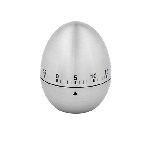K�chentimer KITCHEN-EGG, silber - Werbeartikel