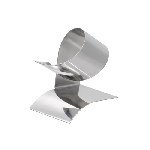 Weinflaschenhalter HELIX, silber - Werbeartikel