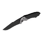 Klappmesser BLACK-CUT, schwarz - Werbeartikel