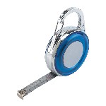 Ma�band DISTANCE, blau-silber - Werbeartikel
