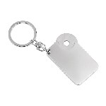 Schl�sselanh�nger COINLESS, silber - Werbeartikel