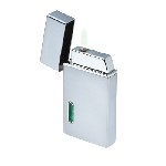 Feuerzeug VERDE, silber-gr�n - Werbeartikel