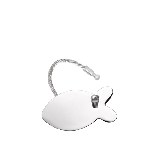 Schl�sselanh�nger PESCADO, silber - Werbeartikel