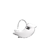 Schl�sselanh�nger PAJARO, silber - Werbeartikel