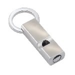 Schl�sselanh�nger WHISTLE, silber - Werbeartikel