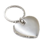 Schl�sselanh�nger LOVELY, silber - Werbeartikel