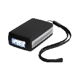 LED-Dynamolampe GENERATEUR, schwarz - Werbeartikel