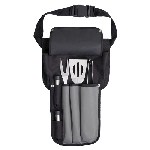 Grillset GRILLINATOR, schwarz-grau - Werbeartikel