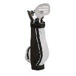 Grillset BBQ-CADDY, schwarz-silber - Werbeartikel