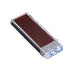Solar-Taschenlampe FLASHLIGHT, silber - Werbeartikel