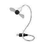 USB-Ventilator AERO FRESH, silber - Werbeartikel