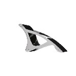 Handyhalter DORADO, silber-schwarz - Werbeartikel
