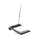 Notizblockhalter und Stift DORADO, schwarz - Werbeartikel