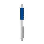 Kugelschreiber GRIP, silber-blau - Werbeartikel