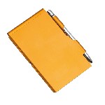 Notizblock mit Stift MEMO, gold - Werbeartikel