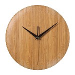 Wanduhr PURIST, braun - Werbeartikel