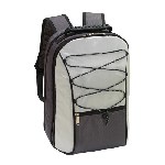 Picknick-Rucksack COOLNESS, grau-schwarz - Werbeartikel