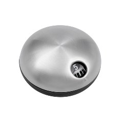 K�chentimer UFO, silber-schwarz - Werbeartikel
