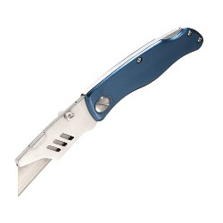Cuttermesser MA-BU, blau-silber - Werbeartikel