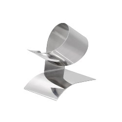 Weinflaschenhalter HELIX, silber - Werbeartikel