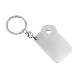 Schl�sselanh�nger COINLESS, silber - Werbeartikel
