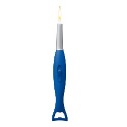 Stabfeuerzeug DOLPHIN, blau-silber - Werbeartikel