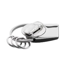 Schl�sselanh�nger DRIVE AWAY, silber - Werbeartikel