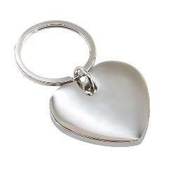 Schl�sselanh�nger LOVELY, silber - Werbeartikel