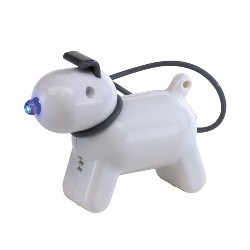 Schl�sselfinder DOGGY, wei� - Werbeartikel