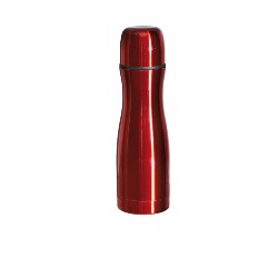 Isolierflasche KEGEL, rot - Werbeartikel