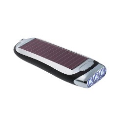 LED-Lampe CORDLIGHT, schwarz-silber - Werbeartikel