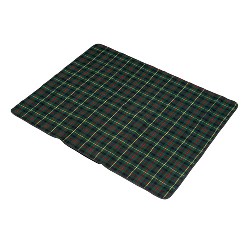 Picknick-Decke KILTY, gr�n-schwarz-rot - Werbeartikel