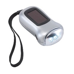 LED-Taschenlampe TURNLIGHT, silber - Werbeartikel