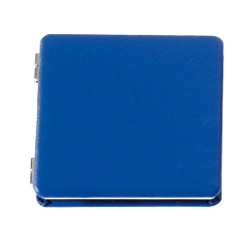 Taschenspiegel LOOK AT ME, blau-silber - Werbeartikel