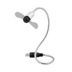 USB-Ventilator AERO FRESH, silber - Werbeartikel