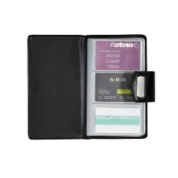 Visitenkartenhalter CLASSICO-WALLET, schwarz - Werbeartikel