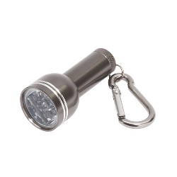 Mini-Taschenlampe CARA, anthrazit - Werbeartikel