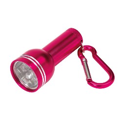 Mini-Taschenlampe CARA, magenta - Werbeartikel