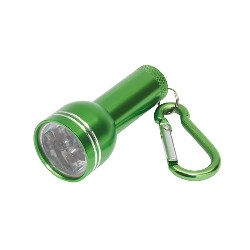 Mini-Taschenlampe CARA, gr�n - Werbeartikel